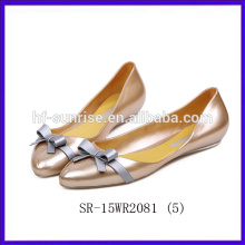 SR-15WR2081 (5) 2014 Frauen flache Kristall Melissa Gelee Schuhe Mode Frauen Gelee Schuhe neue flache Sandalen Dame Schuhe